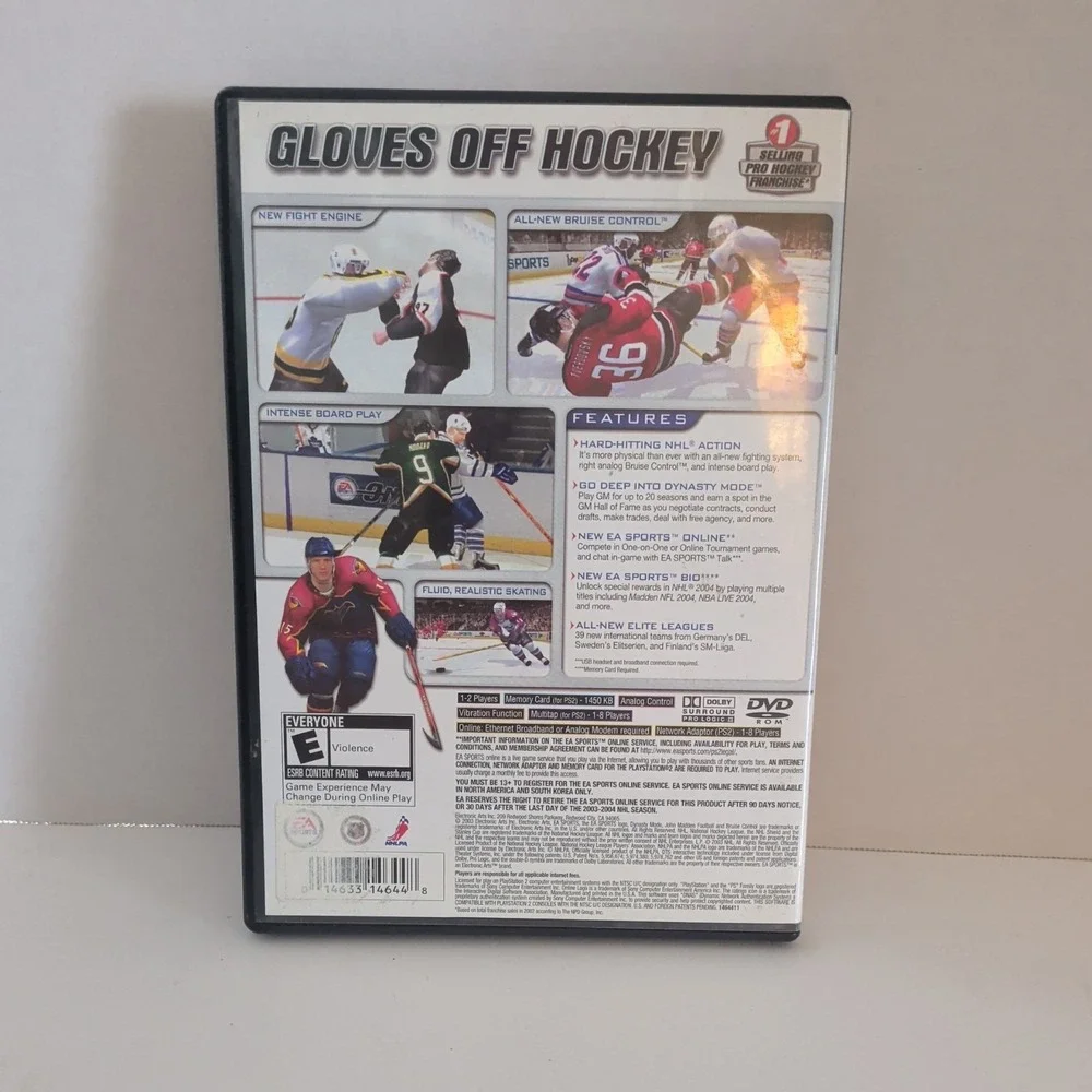NHL 2004 Sony PlayStation 2 PS2 EA Sports Hockey Game CIB Complete NTSC